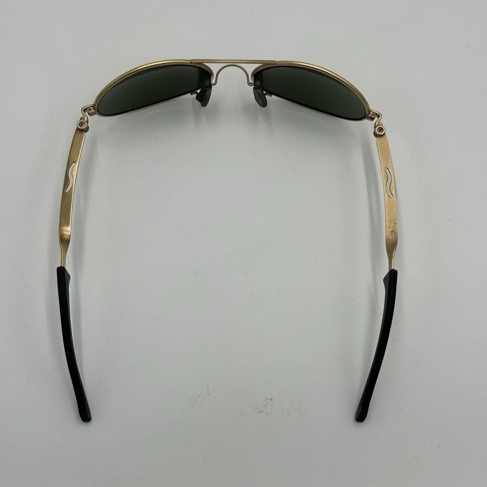 VTG B&L Ray-Ban W2177 Orbs Oval Sunglasses Mens Arista Matte Gold Made In USA 90